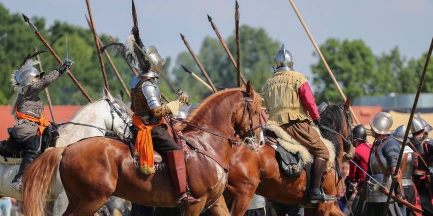 Cavalerie te paard.